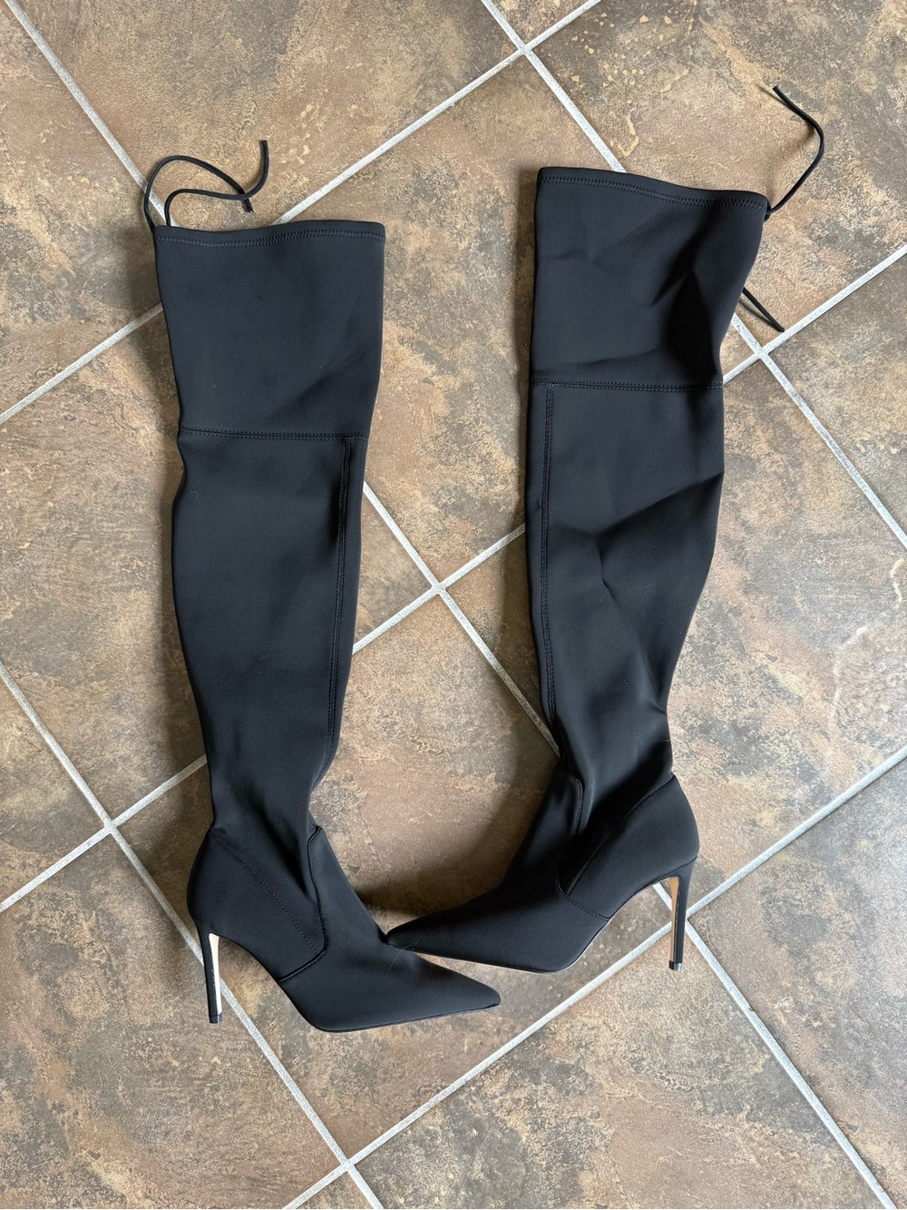 Good American Knee High Boots Size 6